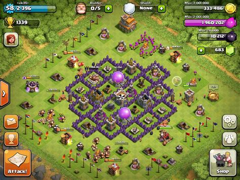 town hall 7 farming base.